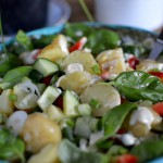 Grüner Kartoffelsalat mit Dijonnaise