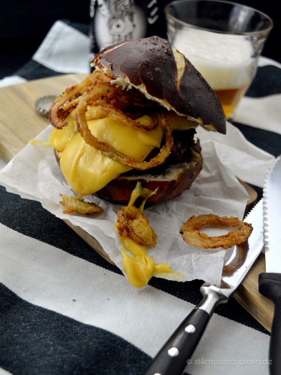Beer Cheese Burger Stilettos & Sprouts