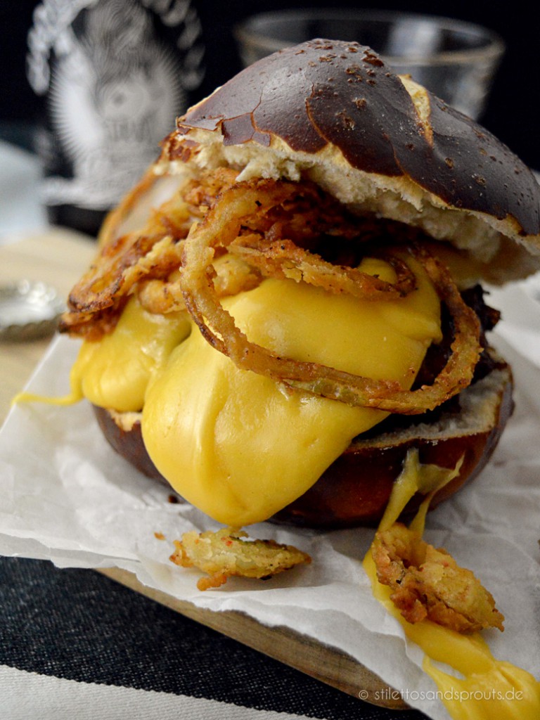 Beer Cheese Burger Stilettos & Sprouts