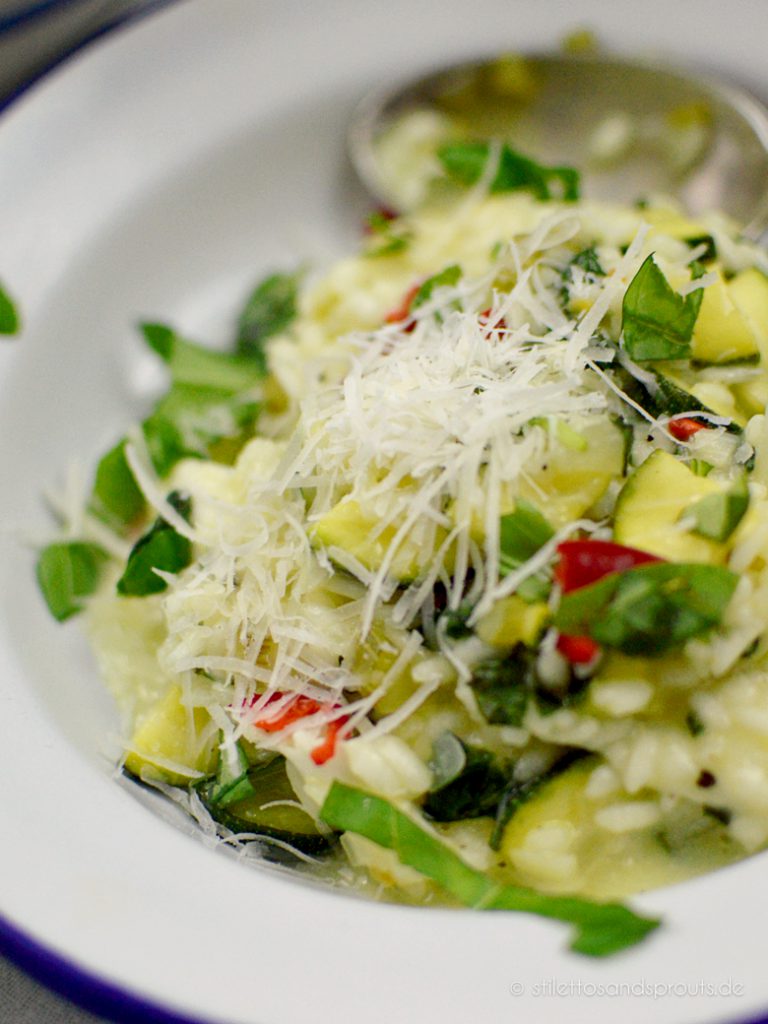 Jamie Olivers ZucchiniRisotto Stilettos & Sprouts