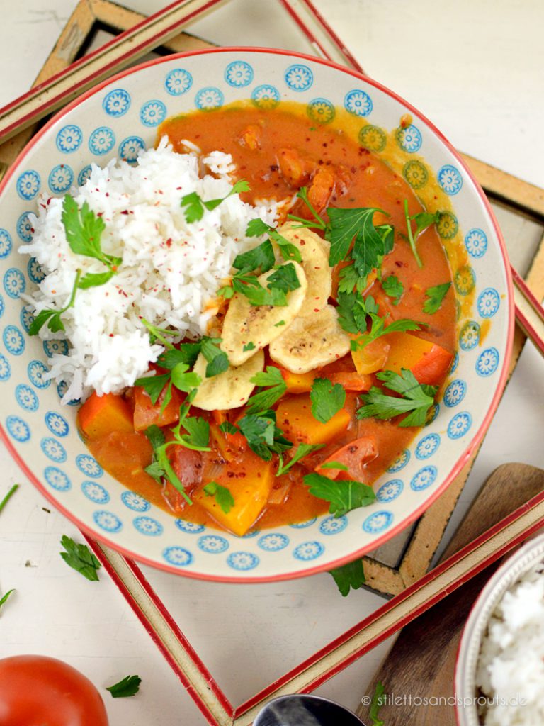Einfaches Erdnuss-Kürbis-Curry