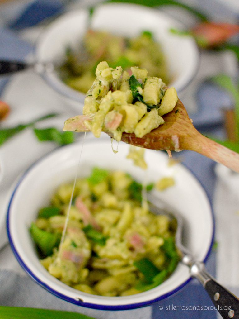 Käsespätzle mit Bärlauch
