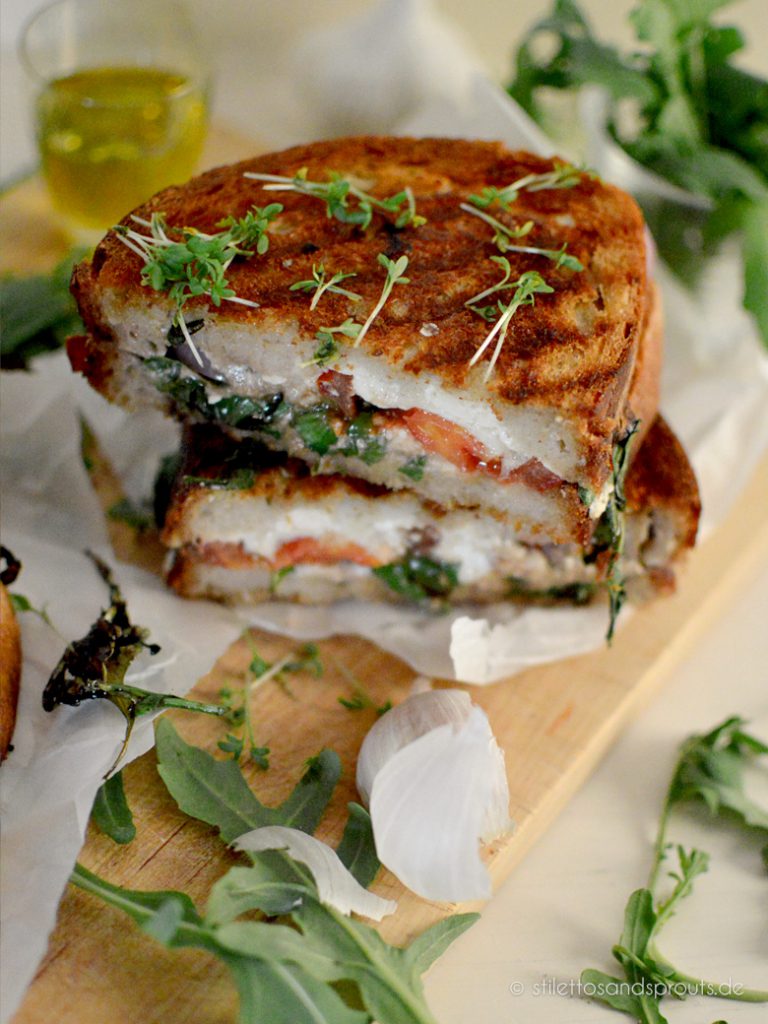 Feta Grilled Cheese Sandwich Sommer-Gericht