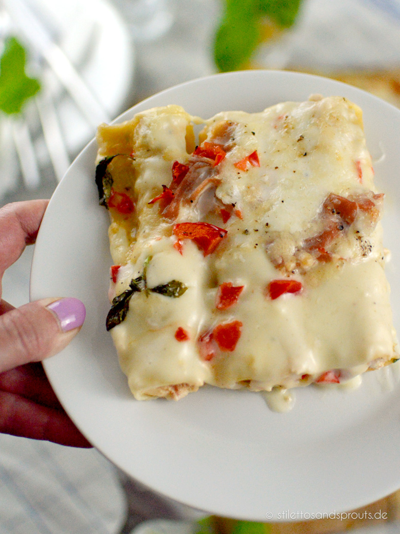 Cannelloni mit Ricotta und Prosciutto - Stilettos &amp; Sprouts