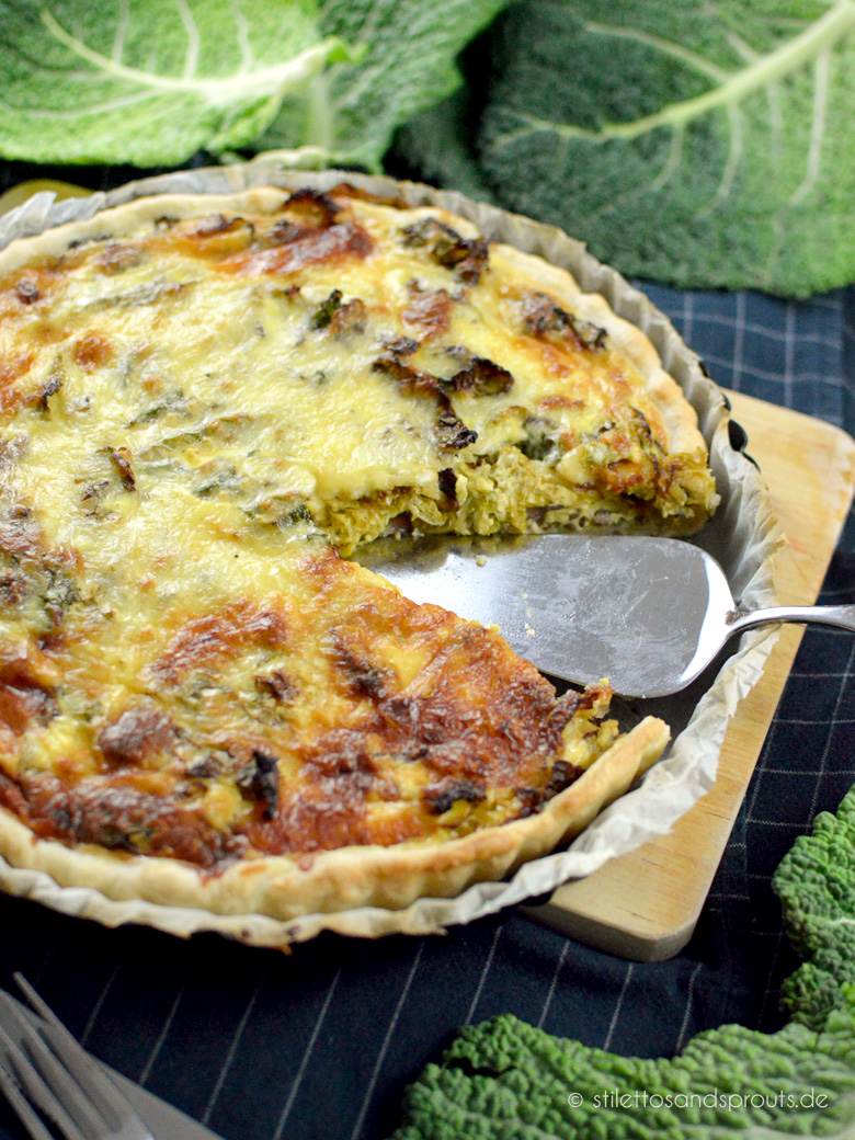 Wirsing Quiche mit Hack und Bergkäse - Stilettos &amp; Sprouts