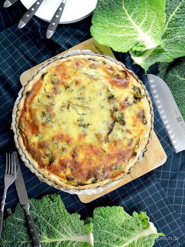 Wirsing Quiche mit Hack und Bergkäse - Stilettos &amp; Sprouts