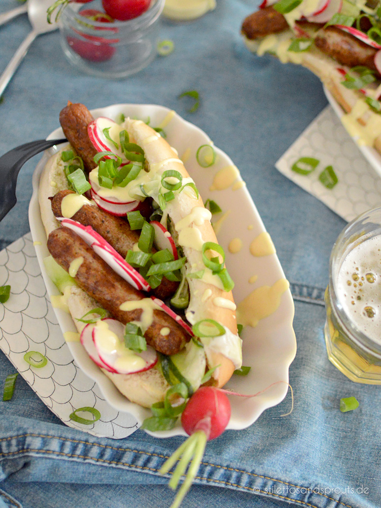 Hot Dogs mit Nürnberger Würstchen