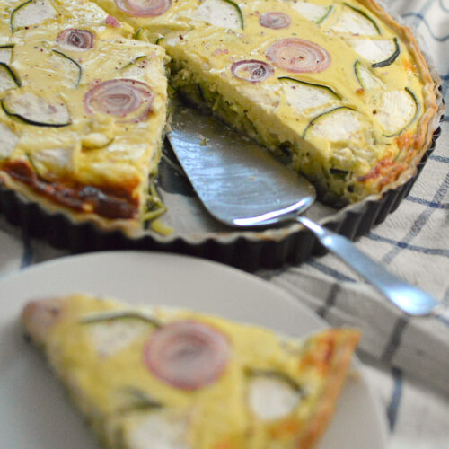 Zucchini Quiche vegetarisch, sommerlich-leicht - Stilettos &amp; Sprouts