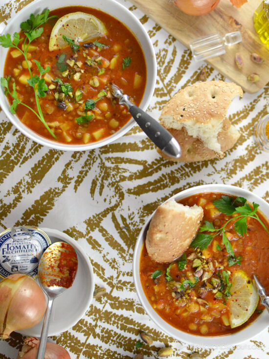 Harira – orientalische Linsensuppe - Stilettos &amp; Sprouts