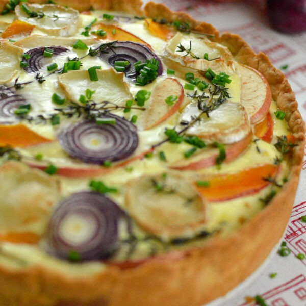 Kürbis Quiche mit Ziegenkäse - Stilettos &amp; Sprouts