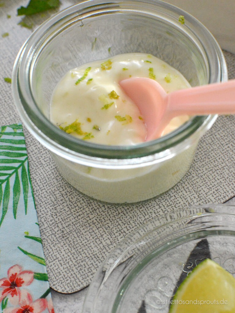 Limettenmayo – selbstgemacht, also erfrischender Dip