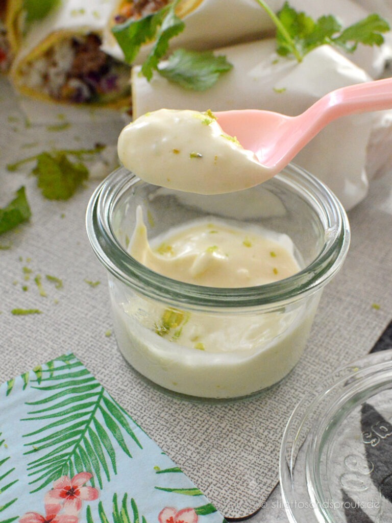 Limettenmayo zum Fingerfood