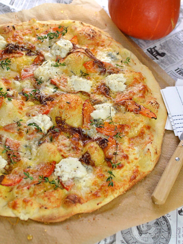 Vier-Käse-Pizza mit Hokkaido