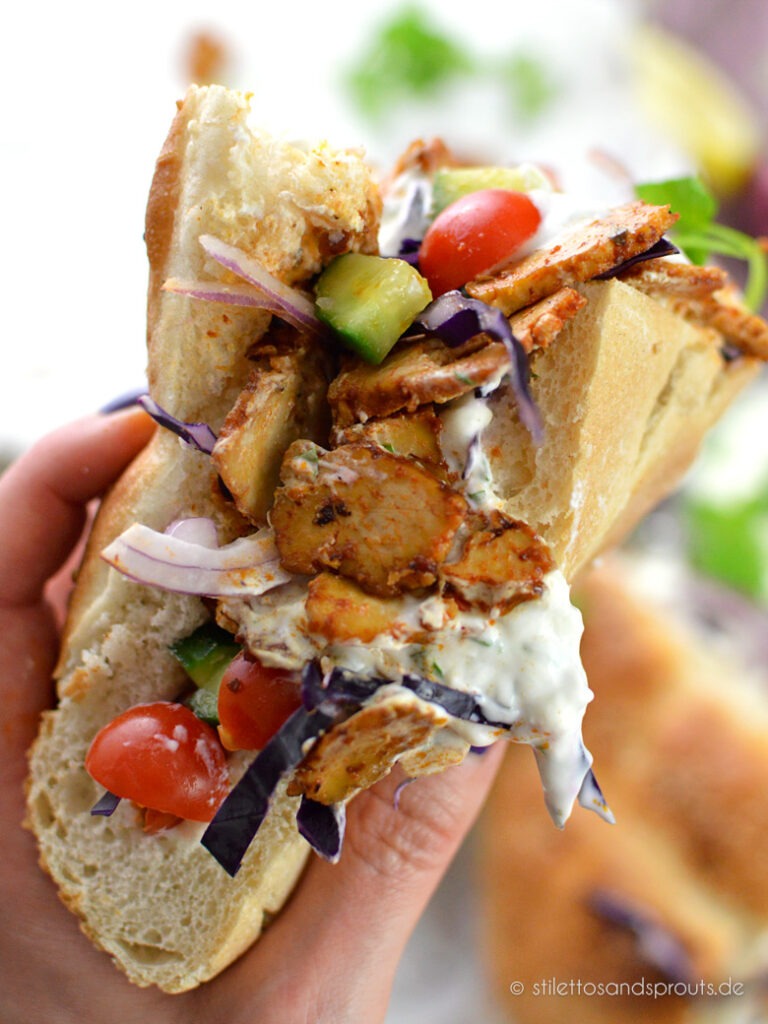 Fladenbrot türkisch mit fleischloser Alternative