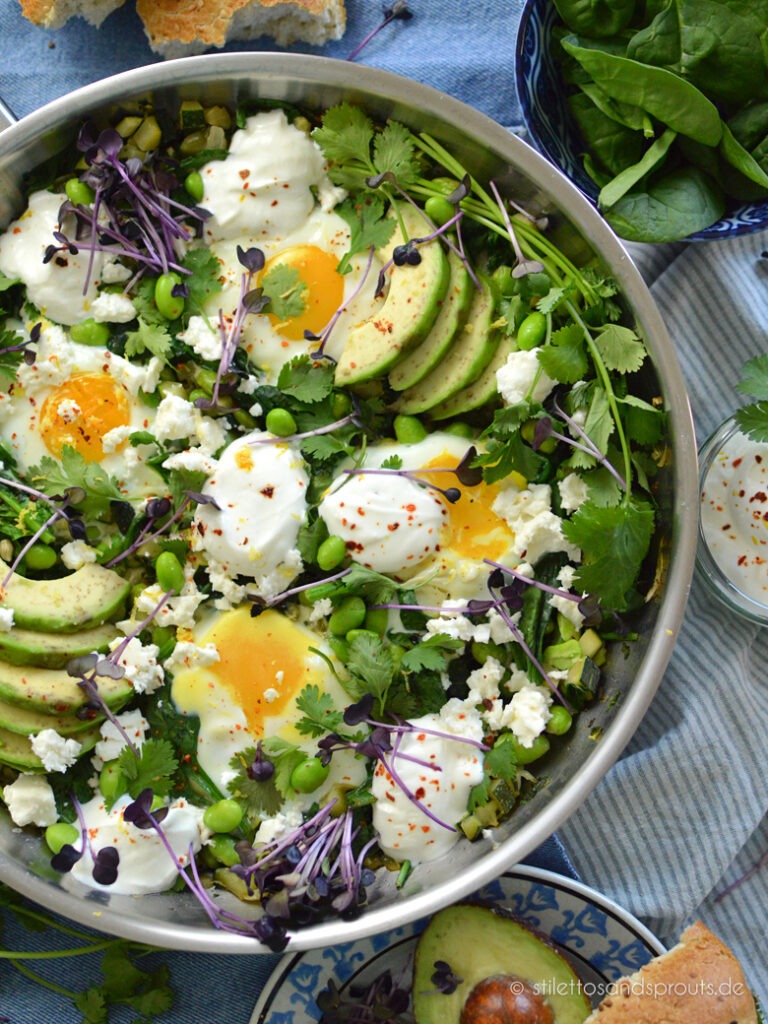 Grüne Shakshuka