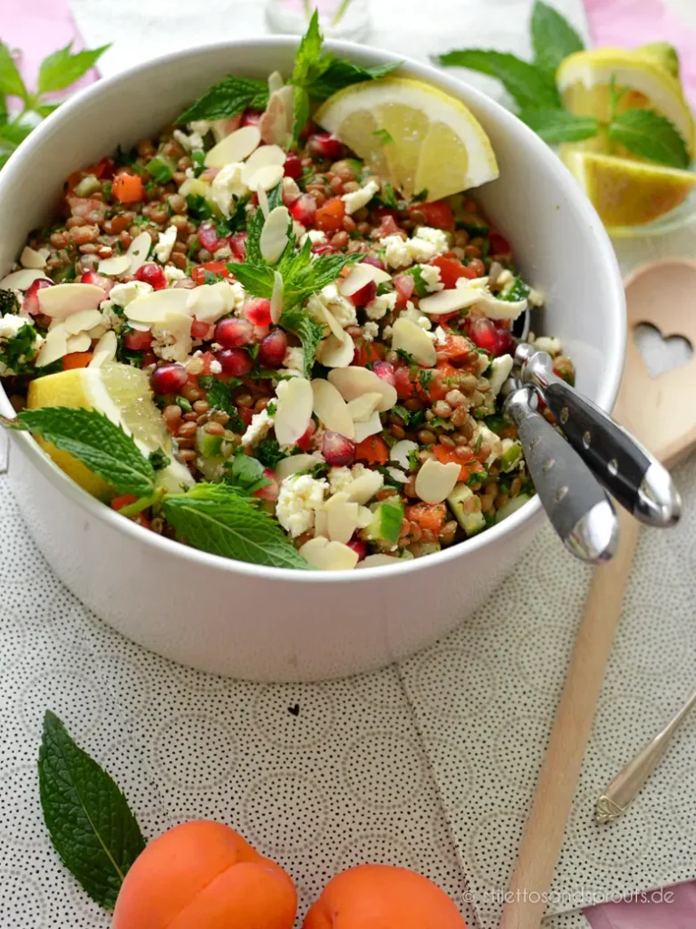 Linsensalat mit Feta
