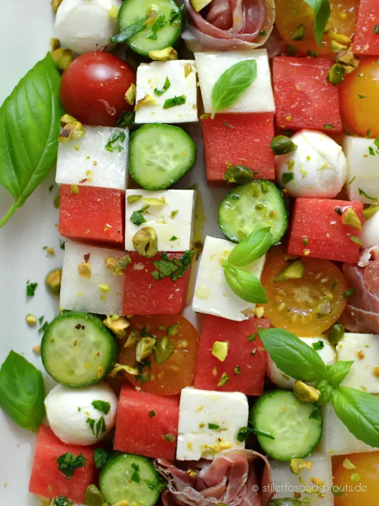 Melonen Feta Salat