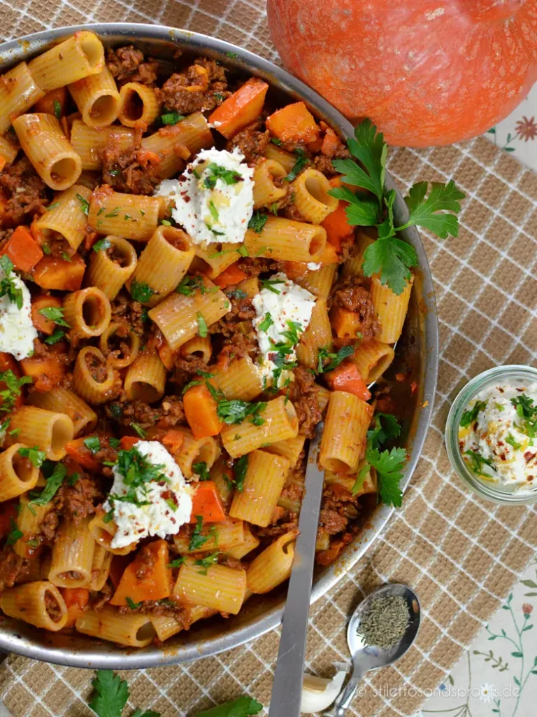 Bolognese mit Kürbis
