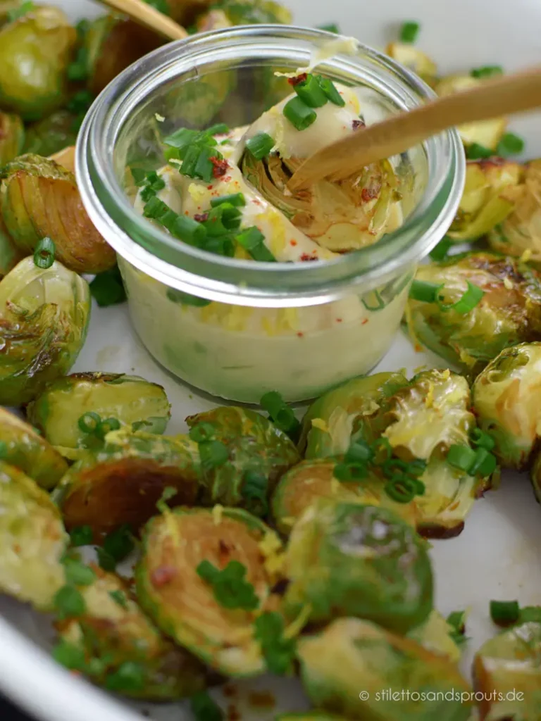 Gerösteter Rosenkohl vegan